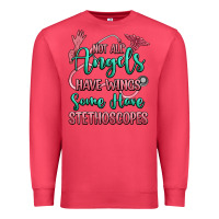 Cardinal not all angels have wings some have stethoscopes Premium Sweatshirt - RanaPortraitStore