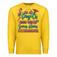 Lemon not all angels have wings some have stethoscopes Premium Sweatshirt - RanaPortraitStore