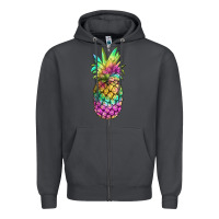 Smoke tie dye pineapple Zipper Hoodie - JahusDesignShop