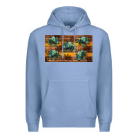 Colony Blue dinosaur triceratops sippy cup Premium Hoodie - Artiststas