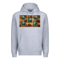 Heather Grey dinosaur triceratops sippy cup Premium Hoodie - Artiststas