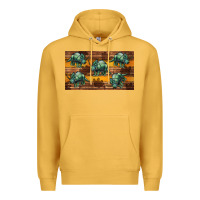 Mustard dinosaur triceratops sippy cup Premium Hoodie - Artiststas