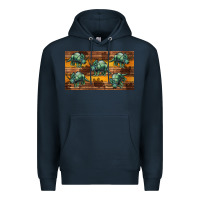 Navy dinosaur triceratops sippy cup Premium Hoodie - Artiststas