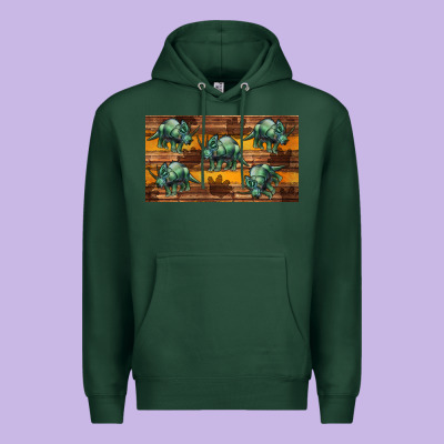 Dinosaur Triceratops Sippy Cup Premium Hoodie Designed By Artiststas