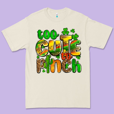 St. Patrick's Too Cute To Pinch Premium Tee Designed By Oliviacreatesart