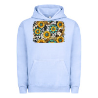 Pigment Grape Ice gemstone sunflower cowhide background Urban Hoodie - Jasminsmagicworld