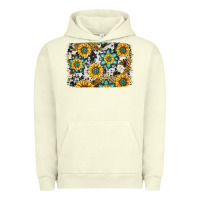 Pigment Pistachio gemstone sunflower cowhide background Urban Hoodie - Jasminsmagicworld