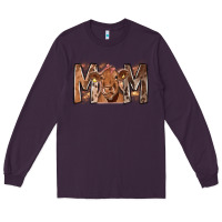 Plum Rodeo Mom Cow Long Sleeve Tee - CowhideDigitalArt