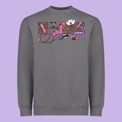 Valentine's Day Nurse Heavyweight Sweatshirt Designed By Ranaportraitstore