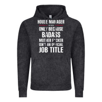 Vintage Black gift for badass house manager Vintage Hoodie - DesigneFamous