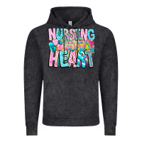 Vintage Black Nursing is a work of heart Vintage Hoodie - CowhideDigitalArt