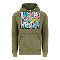 Vintage Olive Nursing is a work of heart Vintage Hoodie - CowhideDigitalArt