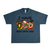 Midnight Navy I Have Obsessive Christmas Disorder Urban Heavy Tee - FaDigitalArtStudio