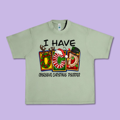 I Have Obsessive Christmas Disorder Urban Heavy Tee Designed By Fadigitalartstudio