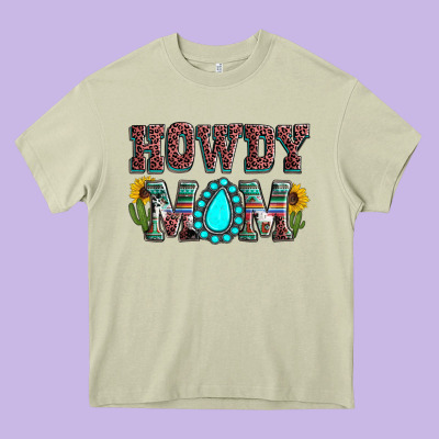 Howdy Mom Mother's Day Heavy Core Tee Designed By Howdyjamesfarm