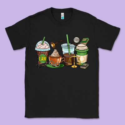 Lawyer Coffee Cups Classic Tee Designed By Oliviacreatesart