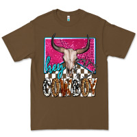 Cacao western hey cowboy Premium Tee - OliviaCreatesArt