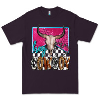 Plum western hey cowboy Premium Tee - OliviaCreatesArt