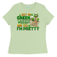 Matcha buy me green beer and tell me i'm pretty Ladies Tee - FaDigitalArtStudio