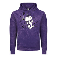 Cloud Purple dancing dog Vintage Hoodie - DesigneFamous