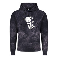 Cloud Black dancing dog Vintage Hoodie - DesigneFamous