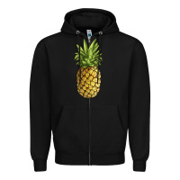 Black pineapple Zipper Hoodie - JahusDesignShop