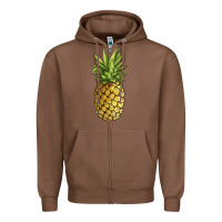 Chestnut pineapple Zipper Hoodie - JahusDesignShop