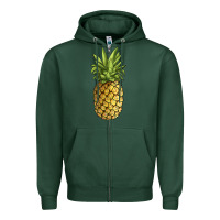 Sports Green pineapple Zipper Hoodie - JahusDesignShop