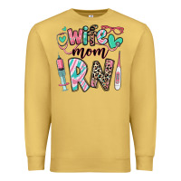 Antique Gold wife mom rn registered nurse Premium Sweatshirt - RanaPortraitStore