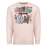 Pale Pink wife mom rn registered nurse Premium Sweatshirt - RanaPortraitStore
