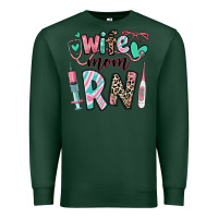 Sports Green wife mom rn registered nurse Premium Sweatshirt - RanaPortraitStore