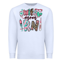 White wife mom rn registered nurse Premium Sweatshirt - RanaPortraitStore