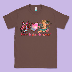 Peace Love Cupid Classic Tee Designed By Ranaportraitstore