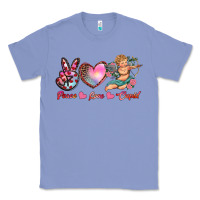 Colony Blue peace love cupid Classic Tee - RanaPortraitStore