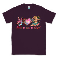 Plum peace love cupid Classic Tee - RanaPortraitStore