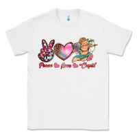 White peace love cupid Classic Tee - RanaPortraitStore