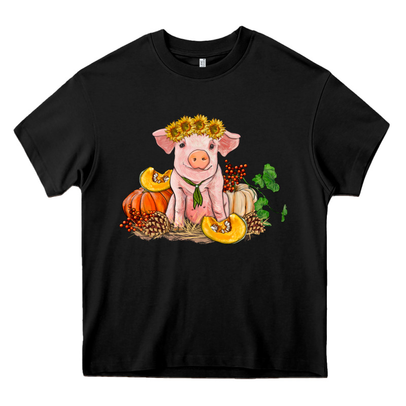 Fall Pig Heavy Core Tee by RanaPortraitStore | Teevron