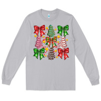 Moon Dust Christmas Cake Bow Long Sleeve Tee - CowhideDigitalArt