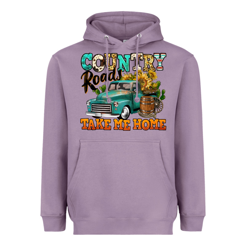 Country Roads Take Me Home Vintage Truck Heavyweight Hoodie by Jasminsmagicworld | Teevron