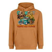 Meerkat country roads take me home vintage truck Heavyweight Hoodie - Jasminsmagicworld