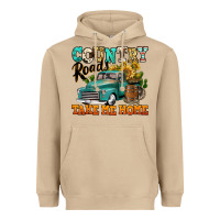 Mushroom country roads take me home vintage truck Heavyweight Hoodie - Jasminsmagicworld