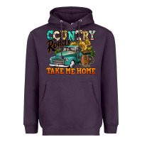 Plum country roads take me home vintage truck Heavyweight Hoodie - Jasminsmagicworld