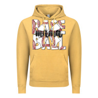 Vintage Mustard baseball mama Vintage Hoodie - CowhideDigitalArt
