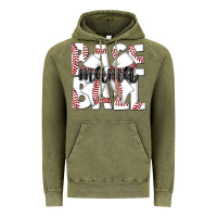 Vintage Olive baseball mama Vintage Hoodie - CowhideDigitalArt