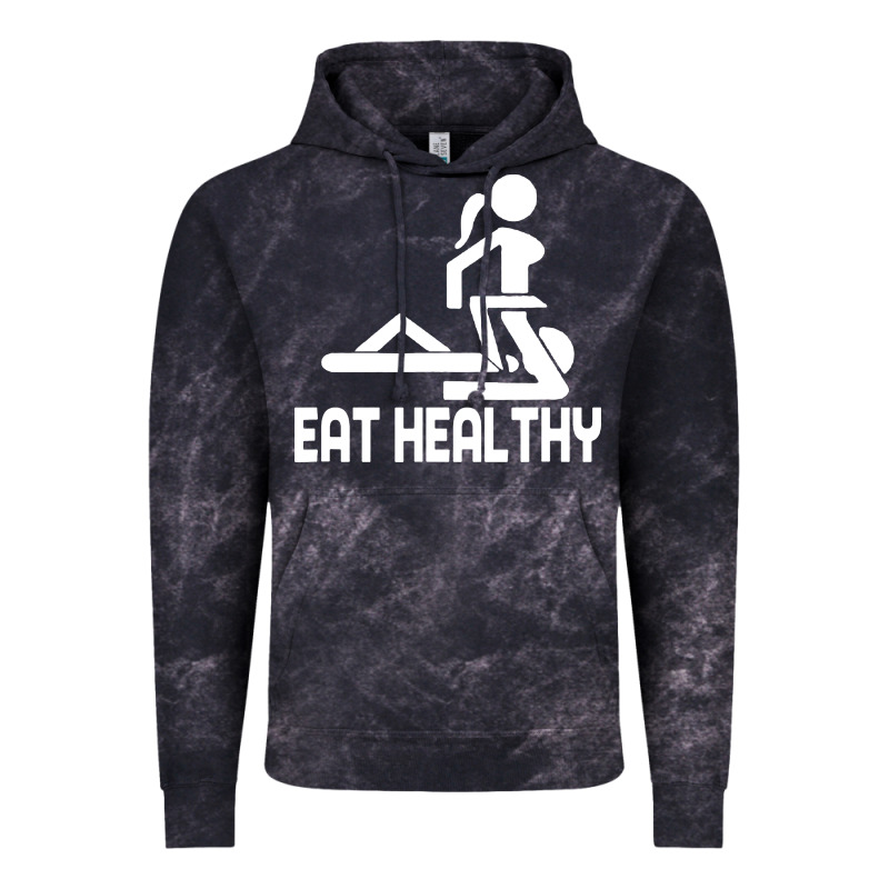 Eat Healthy Vintage Hoodie by DesigneFamous | Teevron