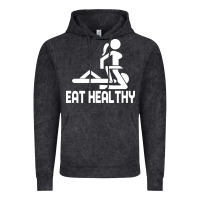 Vintage Black eat healthy Vintage Hoodie - DesigneFamous