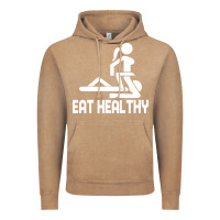 Vintage Coffee eat healthy Vintage Hoodie - DesigneFamous