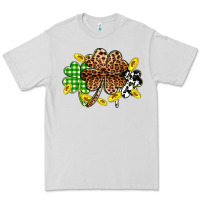 Dove Grey St. Patrick's Day shamrocks Premium Tee - OliviaCreatesArt