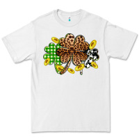 White St. Patrick's Day shamrocks Premium Tee - OliviaCreatesArt