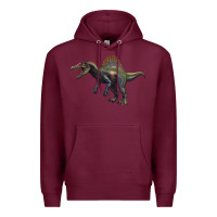 Burgundy spinosaurus Premium Hoodie - Artiststas